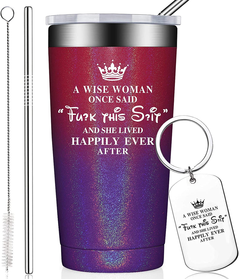Funny Birthday Gifts for Women - Best Friend Gift for Women - Christmas, Retirement, Gag Gifts for Woman, Female Friends - Mothers Day Gifts for Mom Wife Sister Daughter - 20Oz Tumbler with Keychain