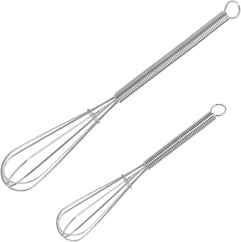 Stainless Steel Wire Whisk Set - 3 Packs Balloon Whisk, Thick Wire Wisk ＆ Strong Handles, Egg Frother for Cooking, Blending, Whisking, Beating and Stirring (8.5"+10"+11") Home & Garden > Kitchen & Dining > Kitchen Tools & Utensils Nobranded Stainless Steel Mini Whisk 2PCS:5inch+7inch 