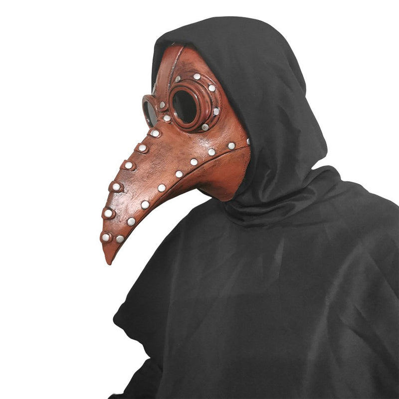 Plague Doctor Mask Steampunk Bird Mask Long Nose Beak for Cosplay Party Carnivals Masquerades Punk Parties（Brown） Apparel & Accessories > Costumes & Accessories > Masks JianGao   