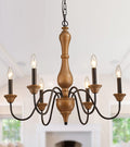 MEIXISUE French Country Chandelier,Farmhouse Vintage Antique Chandelier Pendant Light Fixtures for Kitchen Island Dining Room Living Room Foyer Entryway Office UL Listed Home & Garden > Lighting > Lighting Fixtures > Chandeliers MEIXI Copper  