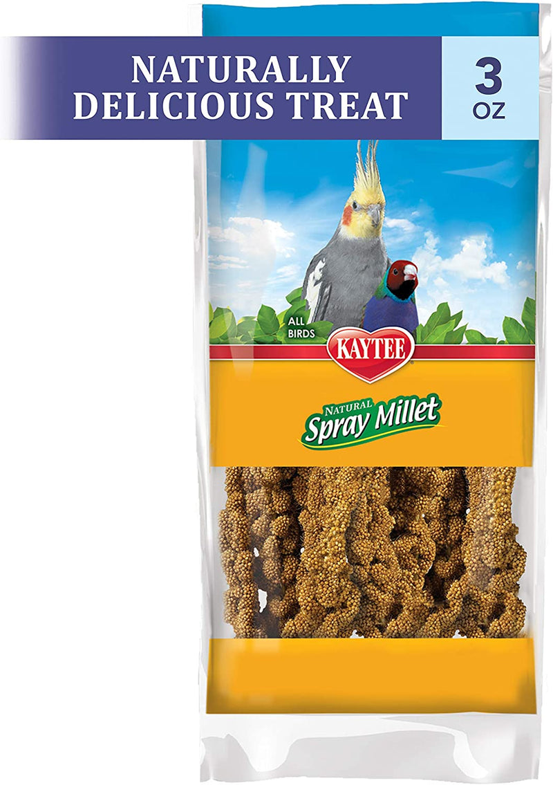 Kaytee Spray Millet Treat for Pet Birds, 7 Ounce Animals & Pet Supplies > Pet Supplies > Bird Supplies > Bird Food Central Garden & Pet 3 Ounce (Pack of 1)  