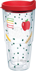 Tervis Coton Colors - Love Stripes Insulated Tumbler with Wrap and Red Lid, 16Oz, Clear Home & Garden > Kitchen & Dining > Tableware > Drinkware Tervis Teacher 24oz 