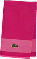 Lacoste Match Bath Towel, 100% Cotton, 600 GSM, 30"X52", Magenta Home & Garden > Linens & Bedding > Towels Lacoste Magenta  