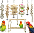 Volksrose 8 PCS Bird Parrot Swing Toys, Chewing Hanging Bells Pet Birds Cage Hammock Swing Stand Toys, Suitable for Small Parakeets, Cockatiels, Parrots, Conures, Budgie, Macaws, Parrots, Love Birds  VolksRose #5  