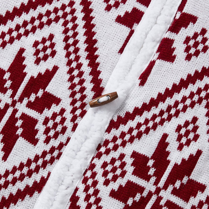 My Texas House Noah Red Acrylic Snowflake Knit Christmas Tree Skirt, 52" Home & Garden > Decor > Seasonal & Holiday Decorations > Christmas Tree Skirts Textiles From Europe   