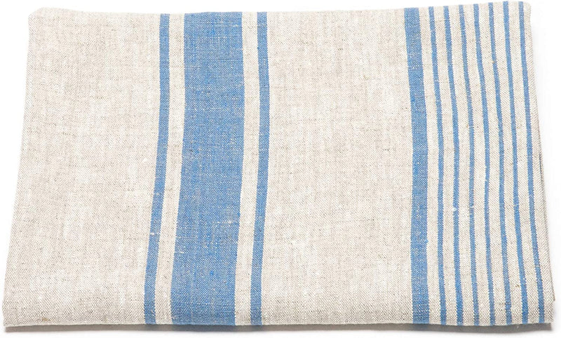 Linenme Linen Bath Towel Blue Natural Provence, 39” X 57” Home & Garden > Linens & Bedding > Towels LinenMe Inc Blue Standard 
