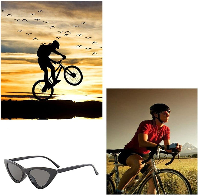 Sunglasses for Women Vintage Colorful Eyewear Retro Women Men Cycling Glasses Sporting Goods > Outdoor Recreation > Cycling > Cycling Apparel & Accessories PJRYC   