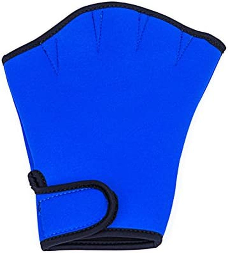 Ajzdnzvr 1 Pair Swimming Gloves with Wrist Strap,Webbed Swim Gloves Great for Swim Water Resistance Aqua Fit Training Sporting Goods > Outdoor Recreation > Boating & Water Sports > Swimming > Swim Gloves ajzdnzvr blue Medium 