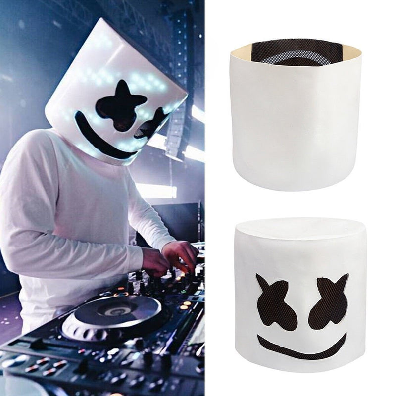 NEW LED Marshmello DJ Mask Helmet Cosplay Costume Halloween Party Props Bar Mask Apparel & Accessories > Costumes & Accessories > Masks Meihuida   