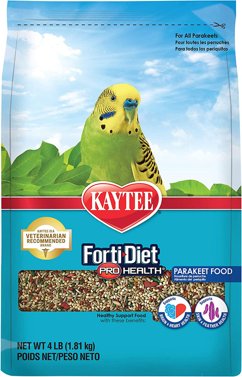 Kaytee Forti-Diet Pro Health Parakeet Pet Bird Food, 4 Pound Animals & Pet Supplies > Pet Supplies > Bird Supplies > Bird Food Central Garden & Pet 4 Pound (Pack of 1)  