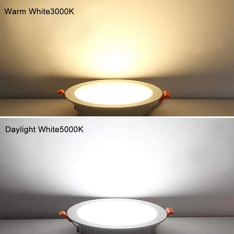 4Inch Ultra Thin LED Recessed Ceiling Light, 9W, 650LM, 3000K Warm White, Slim Design Downlight with Junction Box, Dimmable, Simple Retrofit Installation, 2-Pack Home & Garden > Lighting > Flood & Spot Lights 360DigitalSignage   