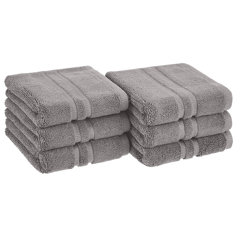 GOTS Certified Organic Cotton Washcloths - 12-Pack, Pristine Snow Home & Garden > Linens & Bedding > Towels KOL DEALS Stone Gray 6-Pack Hand Towels 