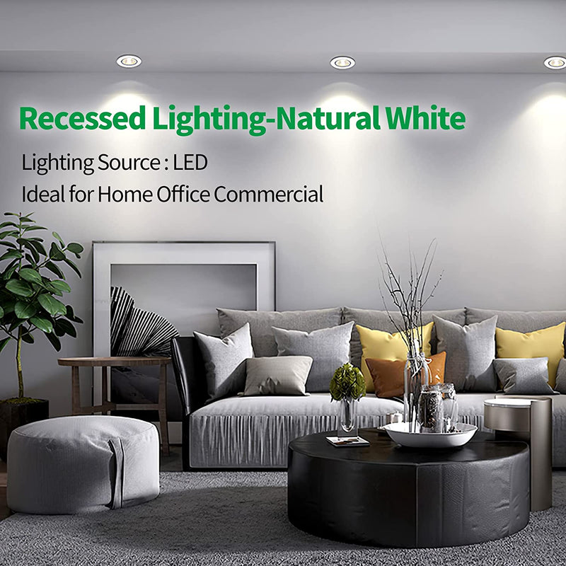 Lemonbest Dimmable 4X1W 110V Led Downlight Recessed Ceiling Lighting Fixture, Cool White, 50W Halogen Replacement Home & Garden > Lighting > Flood & Spot Lights LemonBest   