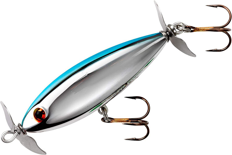 Cotton Cordell Crazy Shad Spinning Topwater Fishing Lure, 3 Inch, 3/8 Ounce Sporting Goods > Outdoor Recreation > Fishing > Fishing Tackle > Fishing Baits & Lures Pradco Outdoor Brands Chrome Blue Back  