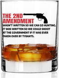 Patriots Cave 2ND Amendment to the Constitution | 2 Oz Bourbon Whiskey Shot Glass | Patriotic Old Fashioned Shot Glasses for Men | Retirement Gifts for Men | 21St Birthday Shot Glass | Made in USA Home & Garden > Kitchen & Dining > Tableware > Drinkware Patriots Cave 2nd Amendment Wasn't Written for Hunting | Whiskey Scotch Glass  
