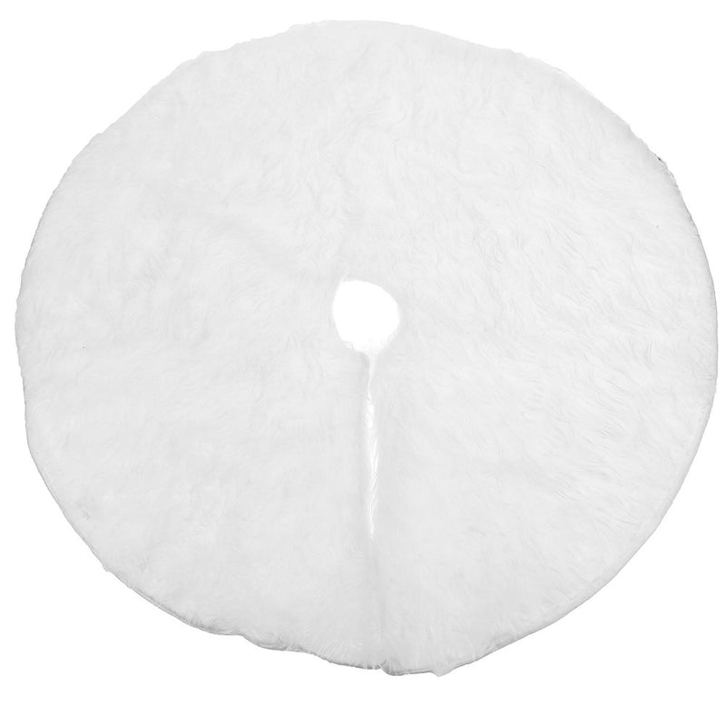 Christmas Tree Skirt, 4 Size White Plush Christmas Tree Skirt，Christmas Tree Decorations, Christmas Party Holiday Decorations by Aousthop Home & Garden > Decor > Seasonal & Holiday Decorations > Christmas Tree Skirts Aousthop   