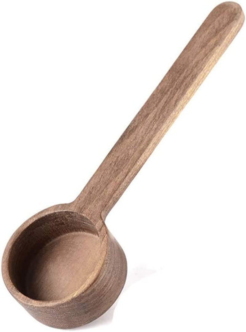 Coffee Spoons, Coffee Scoops, Wooden Coffee Ground Spoon, Measuring for Ground Beans or Tea, Soup Cooking Mixing Stirrer Kitchen Tools Utensils, 1 Wooden Tea Scoop (Walnut Wooden-Short) Home & Garden > Kitchen & Dining > Kitchen Tools & Utensils BEST HOUSE Walnut Wooden Long 