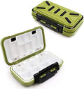 LESOVI Fishing Lure Boxes, -Waterproof Portable Tackle Box Organizer with Storing Tackle Set Plastic Storage - Mini Utility Lures Fishing Box, Small Organizer Box Containers for Trout, Jewelry, Bead… Sporting Goods > Outdoor Recreation > Fishing > Fishing Tackle LESOVI C-Green-M  