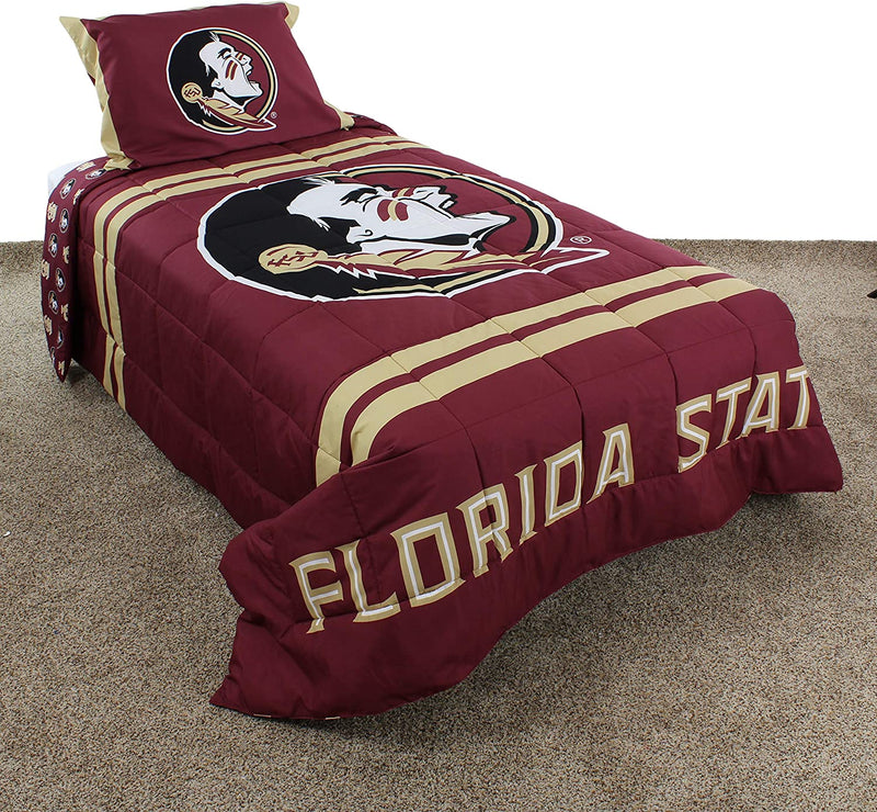 College Covers Everything Comfy Georgia Bulldogs Reversible Big Logo Soft and Colorful Comforter, Twin Home & Garden > Linens & Bedding > Bedding > Quilts & Comforters College Covers Florida State Seminoles Twin 