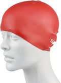 Speedo Plain Moulded Silicone Swim Cap for Juniors Sporting Goods > Outdoor Recreation > Boating & Water Sports > Swimming > Swim Caps Speedo Red  