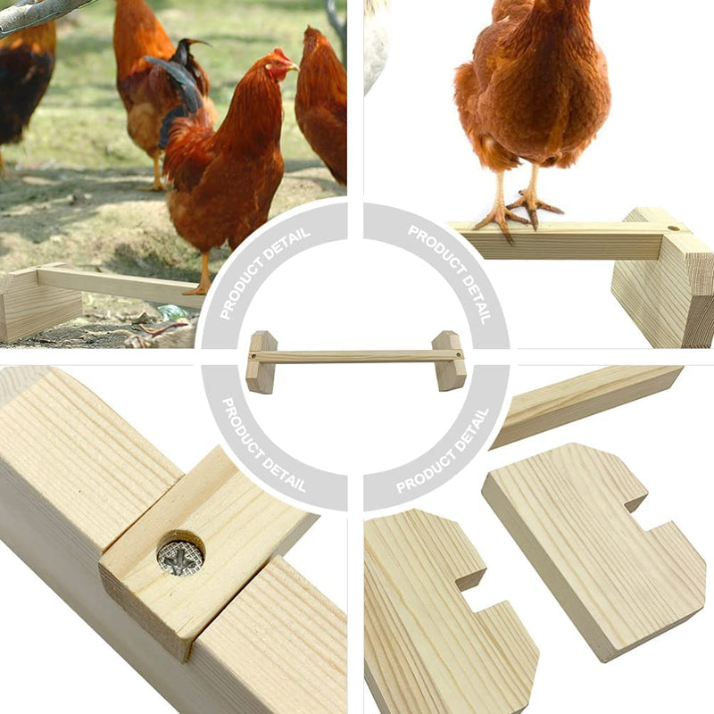 Iplusmile Chicken Perch Wooden Chick Jungle Gym Roosting Bar, Chicken Toys for Coop and Brooder, Training Perch for Large Bird, Hens, Parrots, Macaw, Fun Toys for Chicke Animals & Pet Supplies > Pet Supplies > Bird Supplies iplusmile   
