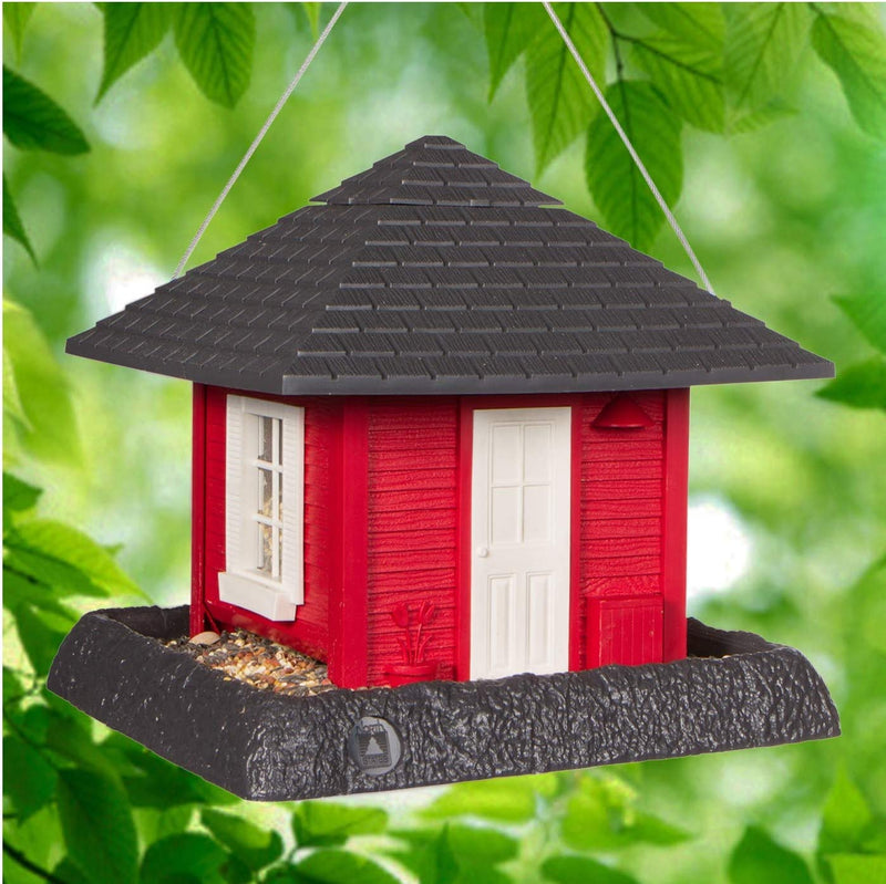 North States Village Collection Blue Cottage Birdfeeder: Easy Fill and Clean. Large, 5 Pound Seed Capacity (9.5 X 10.25 X 11, Blue) & Wagner'S 62067 Deluxe Treat Blend Wild Bird Food, Original Version Animals & Pet Supplies > Pet Supplies > Bird Supplies > Bird Food North States Red Garden House 9.5 x 10.25 x 10.5