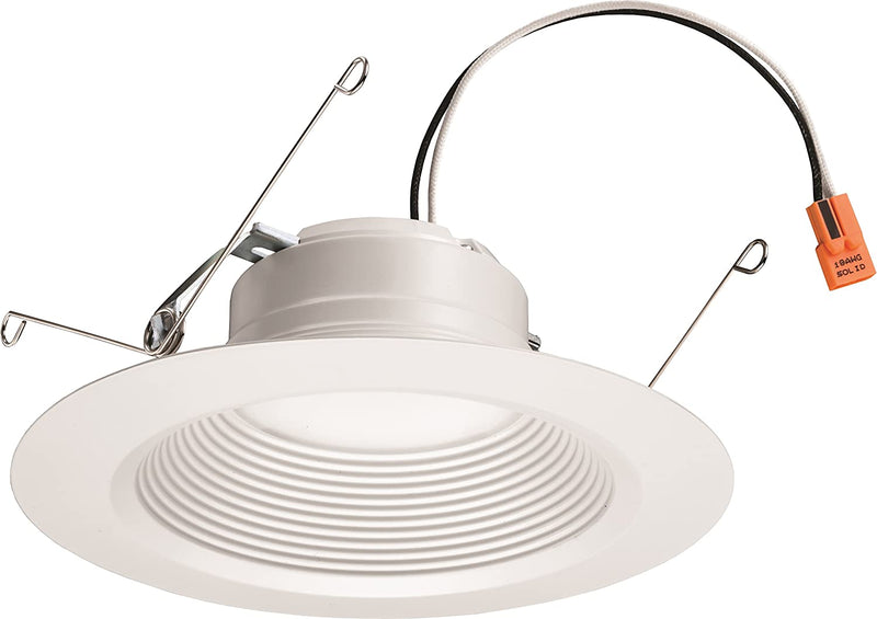 Lithonia Lighting 4 Inch White Retrofit LED Recessed Downlight, 10W Dimmable with 2700K Warm White, 650 Lumens