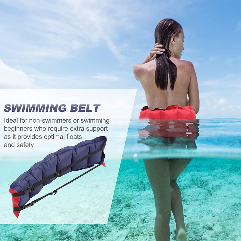 Sosoport 2Pcs Inflatable for Training Buoyancy Aid with Floatation Learner Leaning Rope Swimming Practice Belt Durable Beginner Swim Waistband Safety Buckle Portable Equipment Learn Sporting Goods > Outdoor Recreation > Boating & Water Sports > Swimming Sosoport   