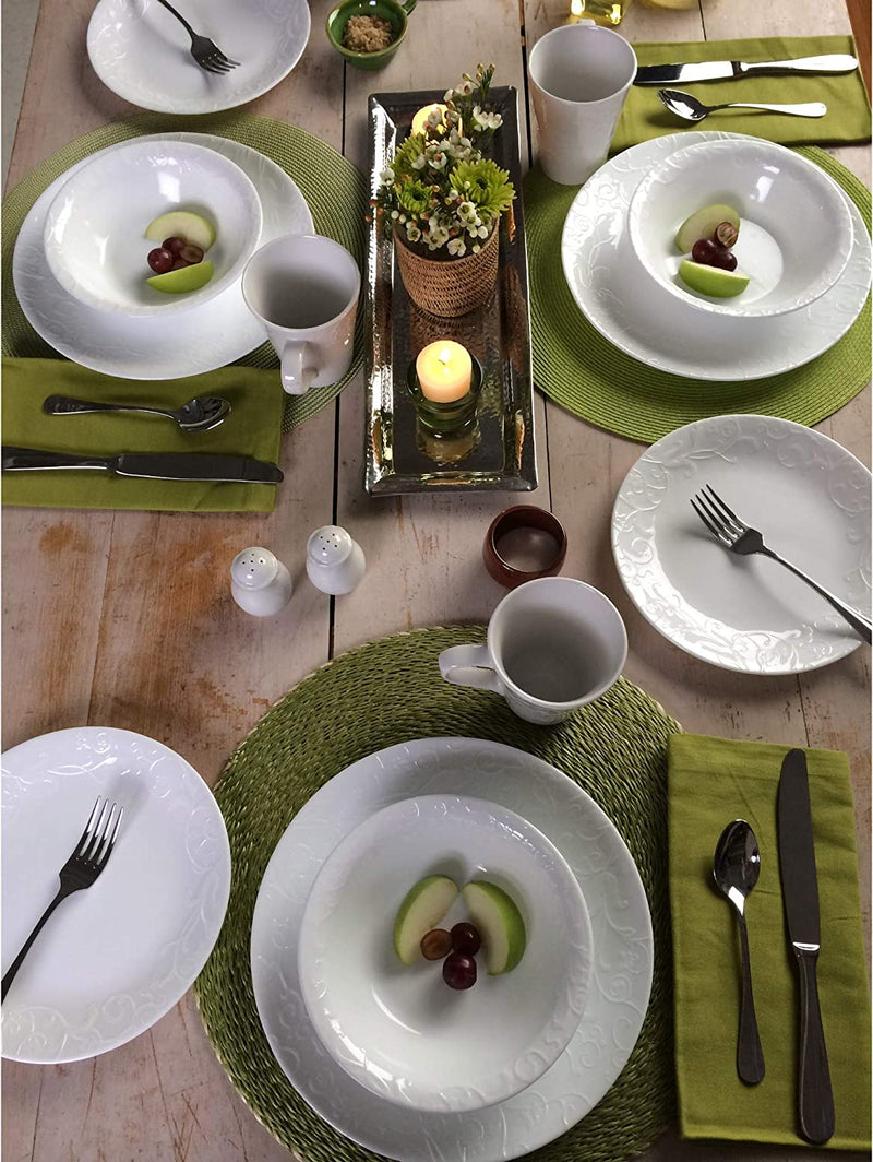 Corelle Embossed Bella Faenza 16Pc Dinnerware Set Home & Garden > Kitchen & Dining > Tableware > Dinnerware Corelle   
