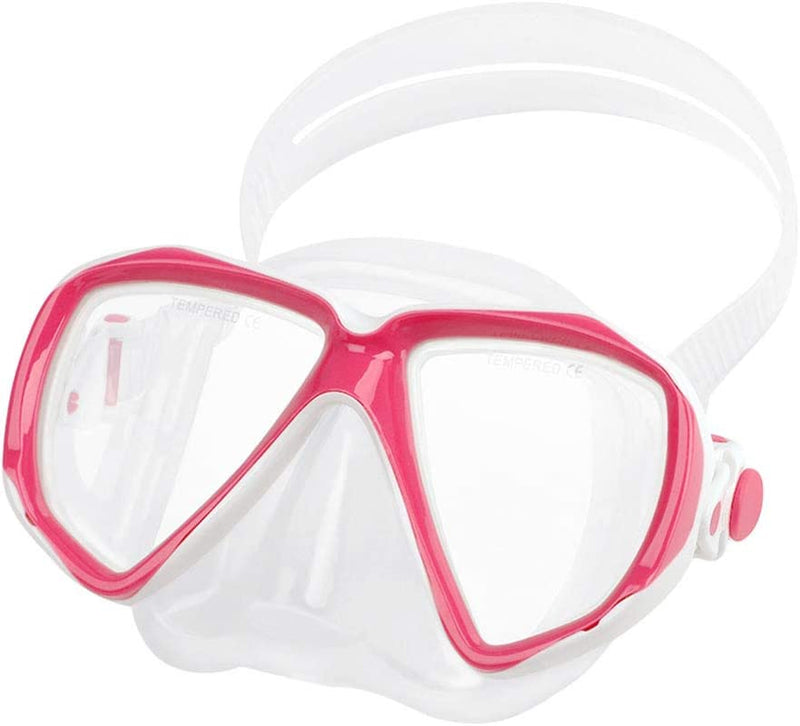 Kids Swim Goggles Scuba Diving Mask Youth No Leak Anti-Fog Swimming Goggles Nose Cover Clear Wide Vision Dive Mask Age 5-15 Sporting Goods > Outdoor Recreation > Boating & Water Sports > Swimming > Swim Goggles & Masks BXT Pink  