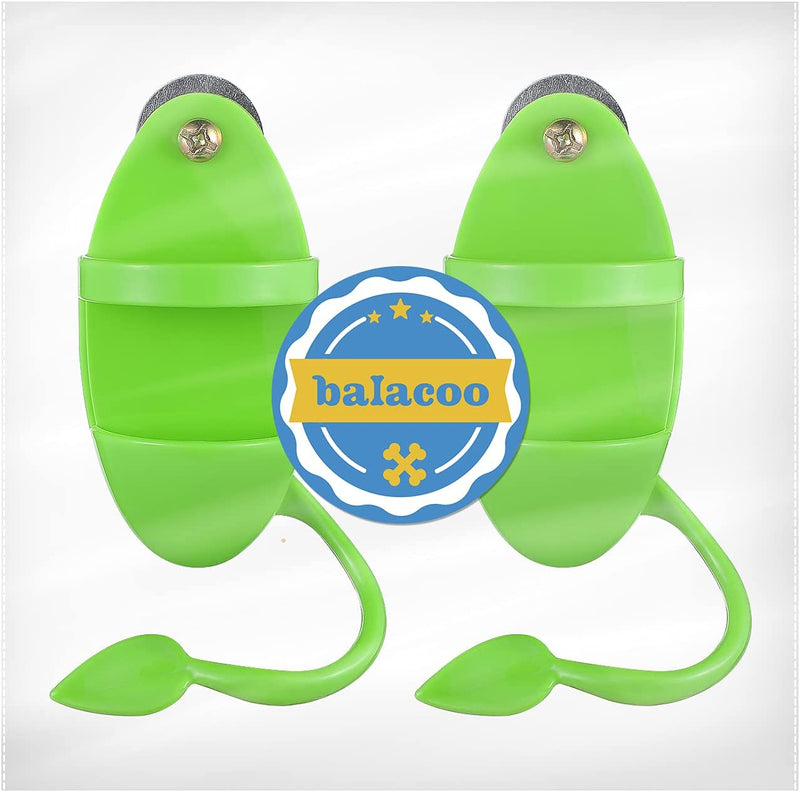 Balacoo 2Pcs Bird Cuttlebone Holder with Perches Plastic Cuddle Bone Feeding Racks Parrot Cage Stands Accessories for Cockatiels Parakeets Budgies Finches Green Animals & Pet Supplies > Pet Supplies > Bird Supplies Balacoo   