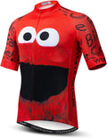 Men Cycling Jersey Bike Biking Shirt Tops Short Sleeve Clothing Sporting Goods > Outdoor Recreation > Cycling > Cycling Apparel & Accessories YIDINGDIAN Red Eyes XX-Large 