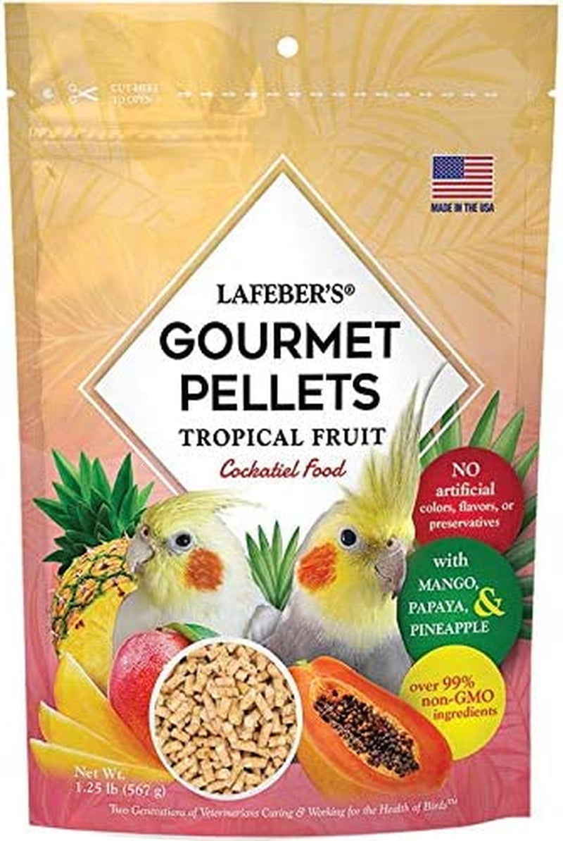 Lafeber Premium Daily Diet Pellets Pet Bird Food, Made with Non-Gmo and Human-Grade Ingredients, for Cockatiels, 5 Lb Animals & Pet Supplies > Pet Supplies > Bird Supplies > Bird Food Lafeber Company Tropical Fruit 1.25 Pound (Pack of 1) 