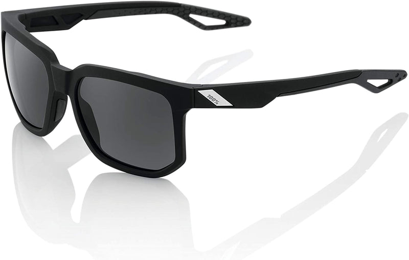 100% Centric Performance Sunglasses - Durable, Flexible and Lightweight Eyewear Sporting Goods > Outdoor Recreation > Cycling > Cycling Apparel & Accessories 100% Speed Labs, LLC Soft Tact Black - Grey Peakpolar Lens  