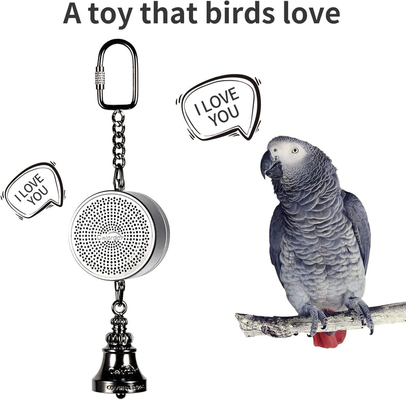 Colorday Bird Talking Coach & Interactive Bell Toy (Patent Pending),Silver Animals & Pet Supplies > Pet Supplies > Bird Supplies > Bird Toys Colorday   