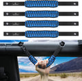Seven Sparta 4 Pack Roll Bar Grab Handles Compatible with Ford Bronco 2021 2022 2/4 Door, Paracord Grip Handle, Bronco Interior Accessories (Not Fit Bronco Sport) Sporting Goods > Outdoor Recreation > Winter Sports & Activities LS-1103 Blue  