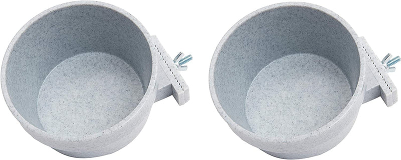 Lixit Quick Lock Cage Bowls for Small Animals and Birds. (10Oz, Granite) Animals & Pet Supplies > Pet Supplies > Bird Supplies > Bird Cage Accessories > Bird Cage Food & Water Dishes Lixit Animal Care Granite 20oz Pack of 2 
