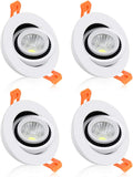 Ygs-Tech 2 Inch LED Recessed Lighting Dimmable Downlight, 3W (35W Halogen Equivalent) COB Tai Chi Spotlight, 4000K Natural White, CRI80, LED Ceiling Light with LED Driver (4 Pack) Home & Garden > Lighting > Flood & Spot Lights ShenZhen YuBangShiXun Technologies Co. Ltd 2700k - Ultra Warm White 3W - 4 Pack 