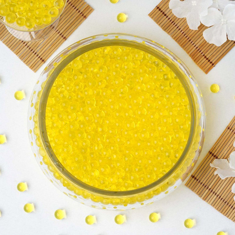Efavormart 14G BIG round Water Beads Jelly Vase Filler Balls for Wedding Party Event Table Centerpieces Decoration Supply - BLACK Arts & Entertainment > Party & Celebration > Party Supplies Efavormart Yellow  