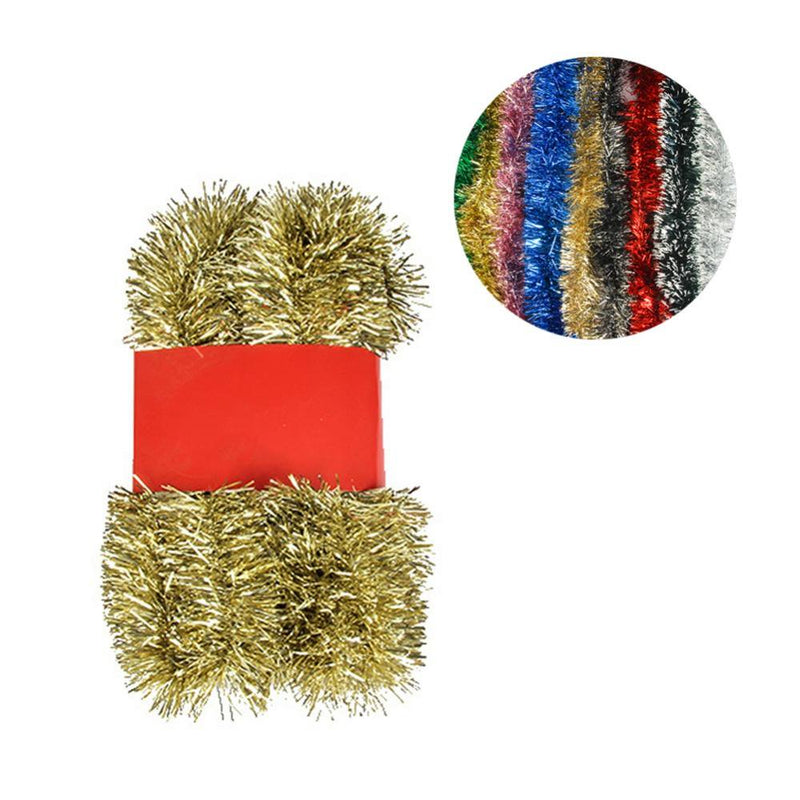 Tinsel Garland Christmas Tree Decorations Wedding Birthday Party Supplies for 16.5 FEET Long Home Home & Garden > Decor > Seasonal & Holiday Decorations& Garden > Decor > Seasonal & Holiday Decorations BIB3755688A111 Gold  