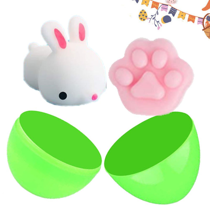 Easter Basket Stuffers, 2 Pack Bunny Easter Toys for Kids - Fidget Toys and Colorful Painted Easter Toys for Easter Hunt, Easter Theme Party Favor Arts & Entertainment > Party & Celebration > Party Supplies Kufutee Easter Egg + 2 Mini Toys  