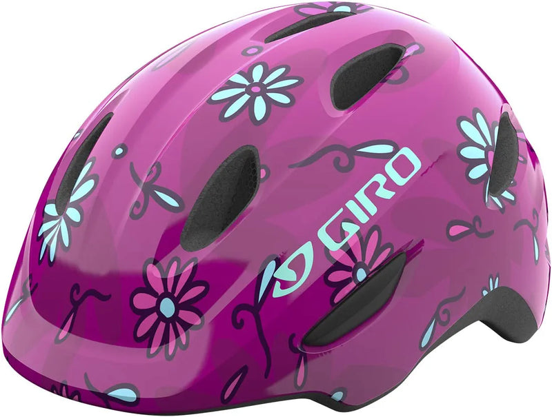 Giro Scamp MIPS Youth Recreational Cycling Helmet Sporting Goods > Outdoor Recreation > Cycling > Cycling Apparel & Accessories > Bicycle Helmets Giro Pink Street Sugar Daisies (Discontinued) X-Small (45-49 cm) 
