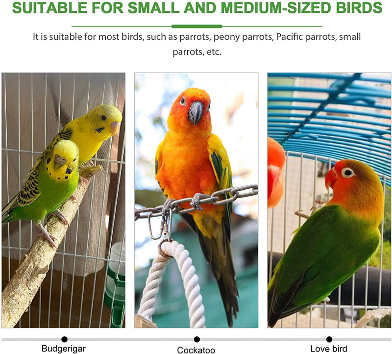 POPETPOP 2Pcs Wooden Bird Playthings Household Parrot Perches Bird Cage Bird Perches Bird