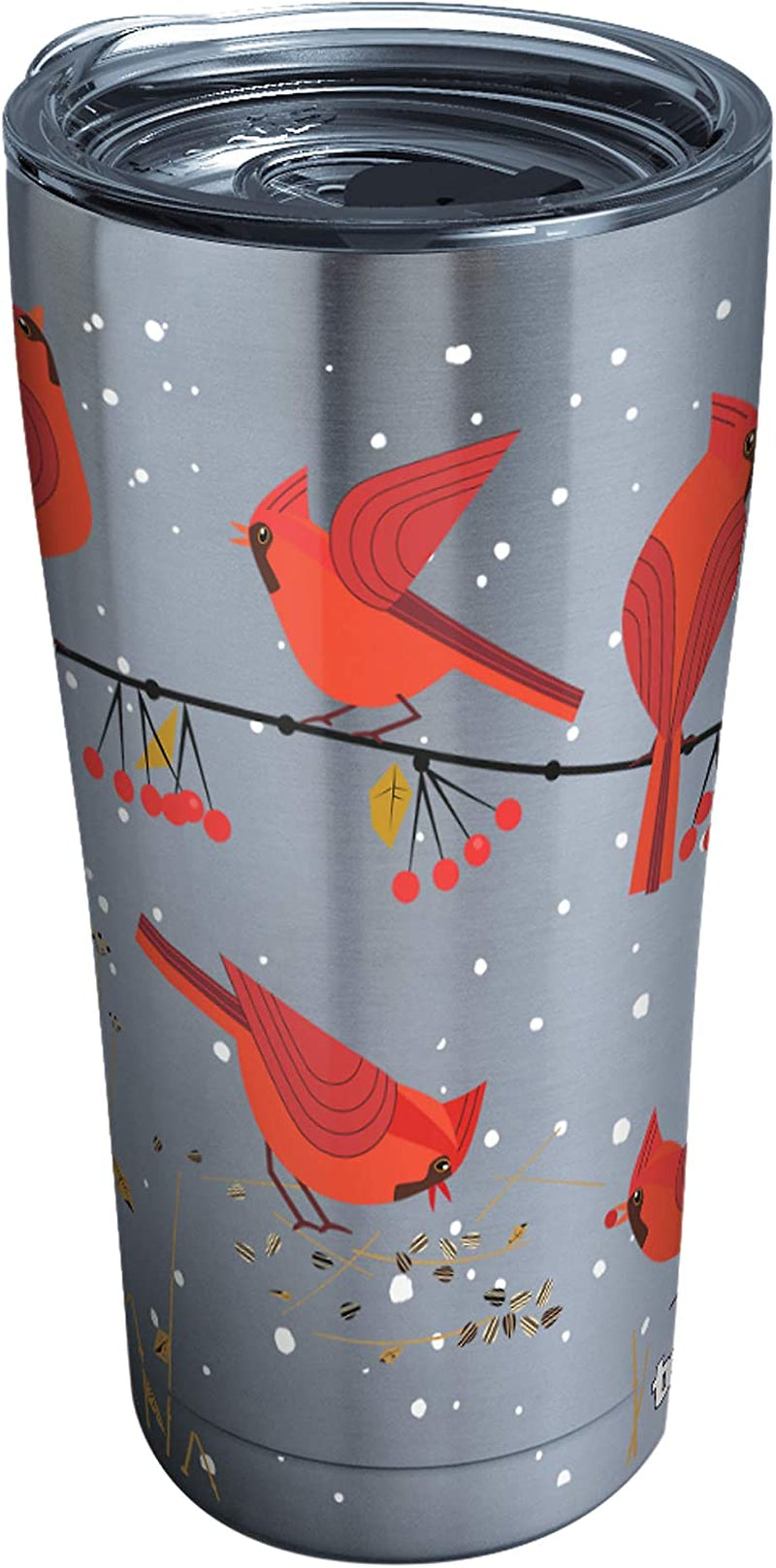 Tervis Made in USA Double Walled Festive Holiday Season Cardinals Insulated Tumbler Cup Keeps Drinks Cold & Hot, 16Oz Mug, Classic Home & Garden > Kitchen & Dining > Tableware > Drinkware Tervis Stainless Steel 20oz 