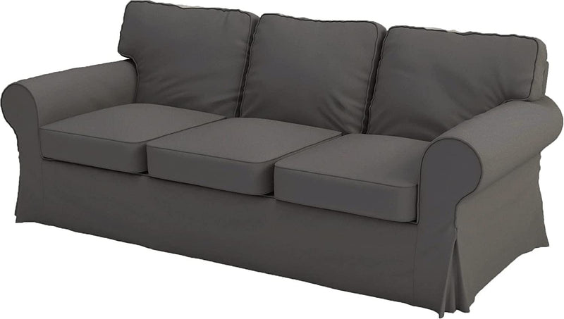 Custom Slipcover Replacement Cotton Ektorp Loveseat Cover Replacement Is Made Compatible for IKEA Ektorp Loveseat Sofa Slipcover(Coffee Loveseat) Home & Garden > Decor > Chair & Sofa Cushions Custom Slipcover Replacement Polyester Deep Gray Sofa  
