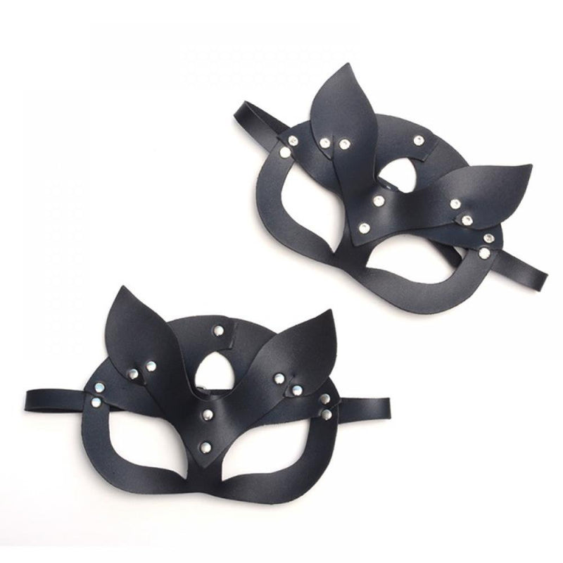 TINKER Halloween Unisex Creative Half Face Cat Mask, for Masquerade Ball Carnival Party, Wall Decoration, Cosplay Costume Accessories, for Adults Kids Apparel & Accessories > Costumes & Accessories > Masks Tinkercad black 1  