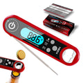 Kizen Meat Instant Read Thermometer - Best Waterproof Alarm Thermometer with Backlight & Calibration. Kizen Digital Food Thermometer for Kitchen, Outdoor Cooking, BBQ, and Grill