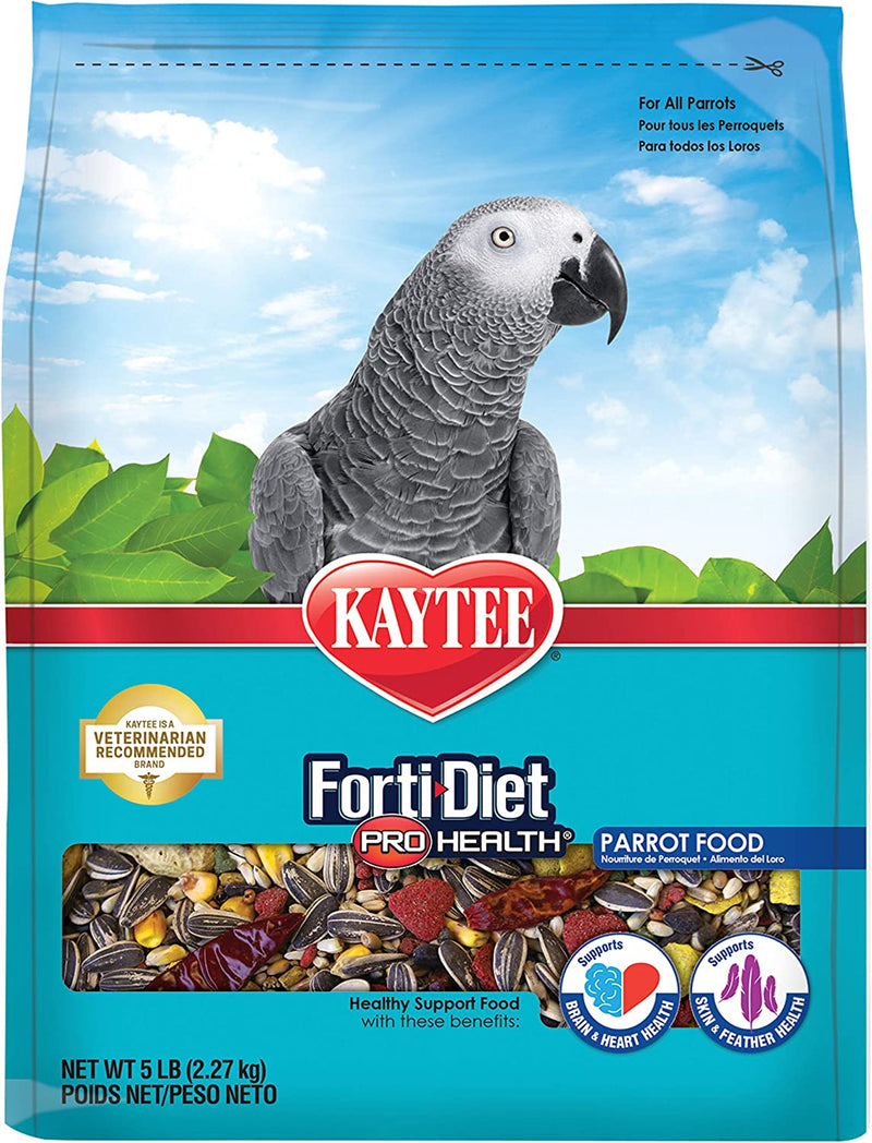 Kaytee Forti Diet Pro Health Bird Food for Parrots, 5-Pound Animals & Pet Supplies > Pet Supplies > Bird Supplies > Bird Food Central Garden & Pet 5 Pound (Pack of 1)  