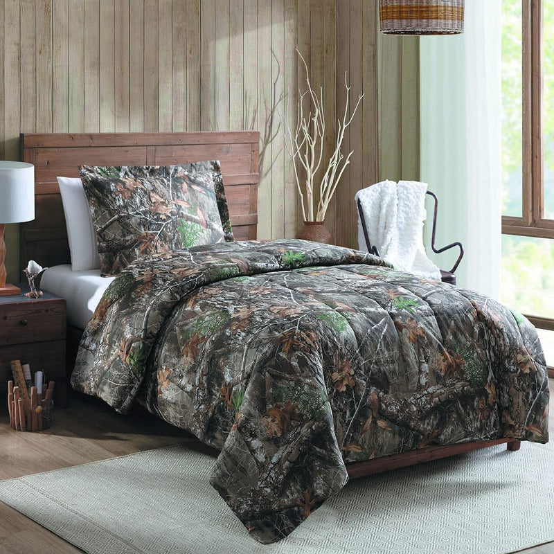 Realtree Edge Camouflage 3-Piece Comforter Set, Full Home & Garden > Linens & Bedding > Bedding > Quilts & Comforters 1888 Mills Twin  