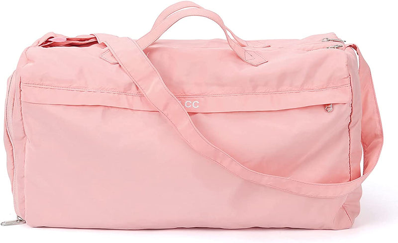 Sport Gym Bag for Women，Tote Travel Duffel Bag Overnight Workout Bag Weekender Bag Home & Garden > Household Supplies > Storage & Organization HYC00 B-Pink-Large  